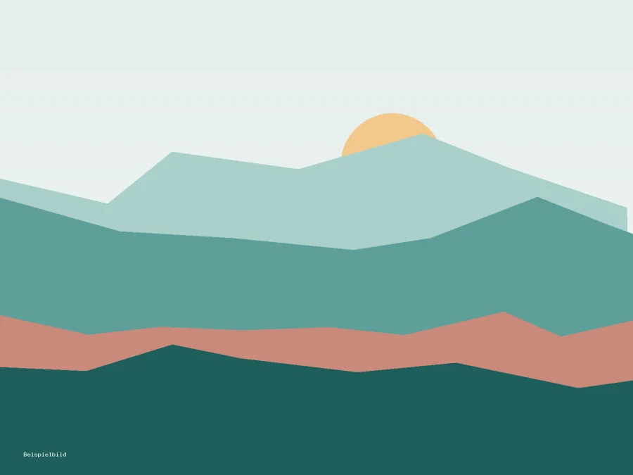 Beispielbild: gemalte Berglandschaft