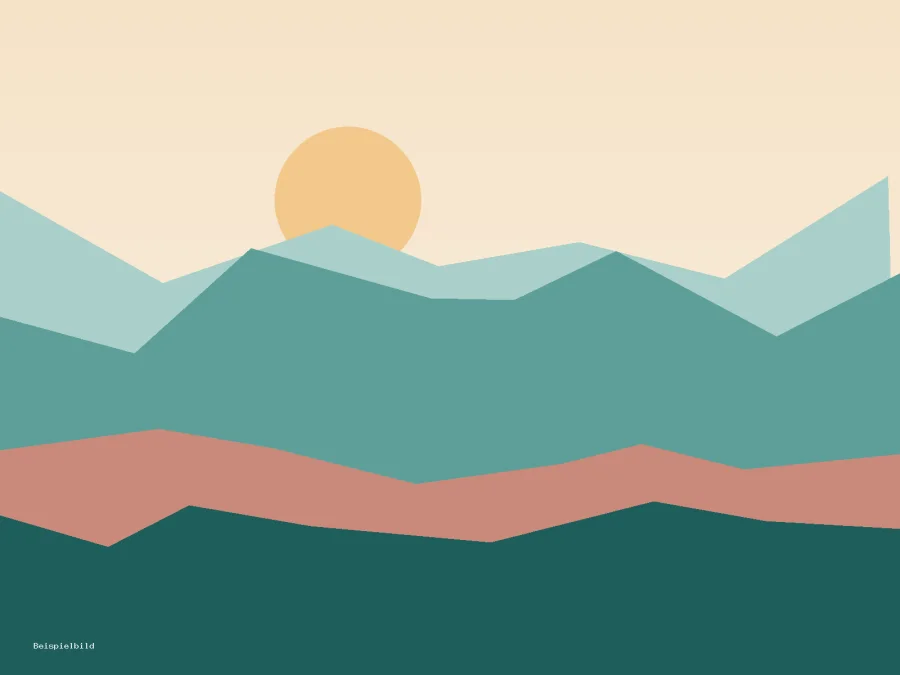 Beispielbild: gemalte Berglandschaft