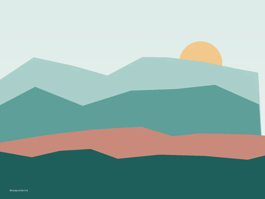 Beispielbild: gemalte Berglandschaft