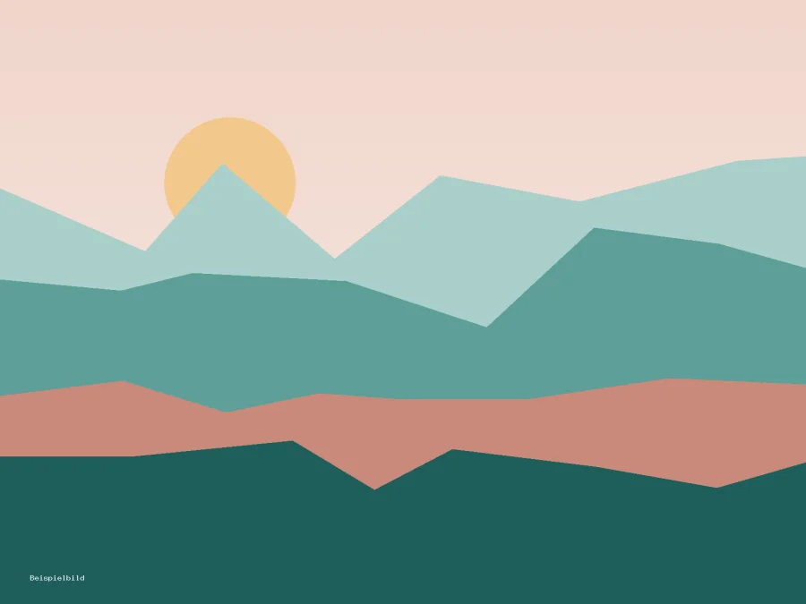 Beispielbild: gemalte Berglandschaft